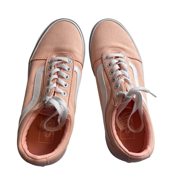 Vans Old Skool Sneakers Light Pink Peach Canvas Women’s Size 9 - Picture 2 of 7